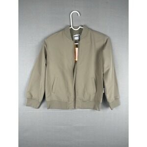 Sovereign Code Bomber Jacket‎ Womens Size 8 Khaki Lightweight Zip NWT